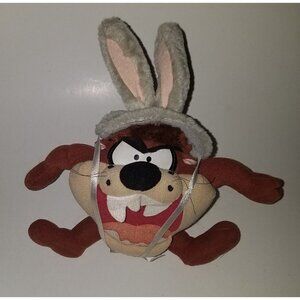 Tasmanian Devil Plush Easter Bunny Ears Taz Looney Tunes Stuffed Animal Toy Gift